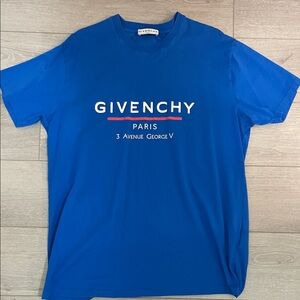 Givenchy Royal Blue Graphic Tee